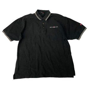ESPN Sports Center Black Polo Mens Large